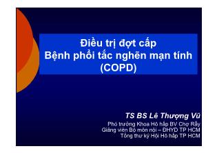 Điều trị đợt cấp Bệnh phổi tắc nghẽn mạn tính (COPD)