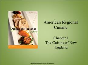The Cuisine of New England