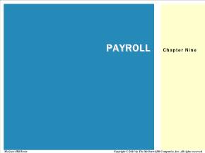 Bài giảng môn học Quản trị kinh doanh - Chapter nine: Payroll