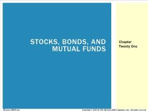 Bài giảng môn học Quản trị kinh doanh - Chapter twenty: One stocks, bonds, and mutual funds