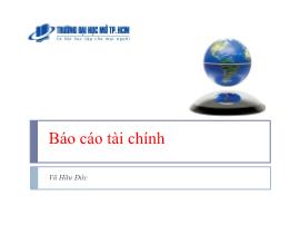 Kế toán quản trị - Báo cáo tài chính