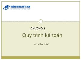 Kế toán quản trị - Chương 2: Quy trình kế toán