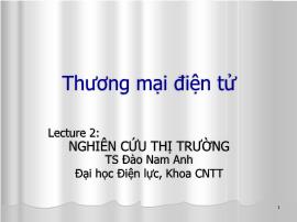 Thương mại điện tử - Nghiên cứu thị trường