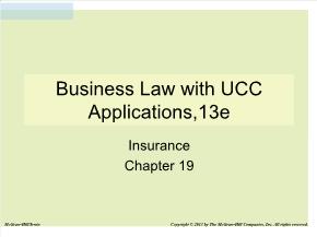 Bài giảng môn Quản trị kinh doanh - Chapter 19: Business law with ucc applications,13e