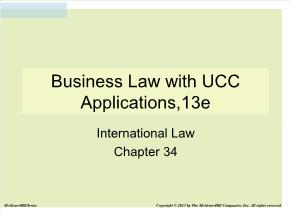 Bài giảng môn Quản trị kinh doanh - Chapter 34: Business law with ucc applications,13e