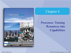 Bài giảng môn Quản trị kinh doanh - Chapter 4: Processes: turning resources into capabilities