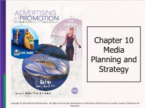 Marketing bán hàng - Chapter 10: Media planning and strategy