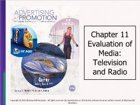 Marketing bán hàng - Chapter 11: Evaluation of media: television and radio