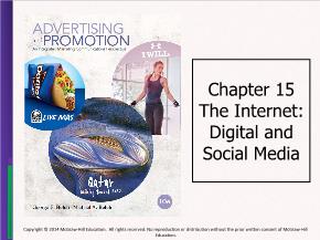 Marketing bán hàng - Chapter 15: The internet: Digital and social media