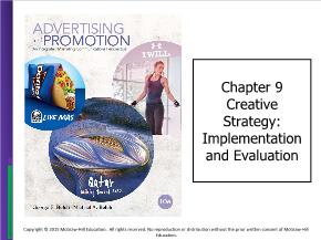 Marketing bán hàng - Chapter 9: Creative Strategy: Implementation and Evaluation