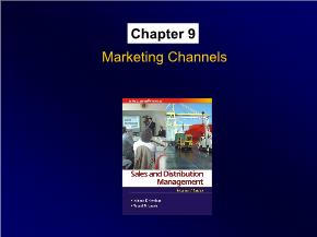 Marketing bán hàng - Chapter 9: Marketing channels