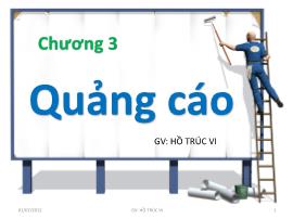 Marketing bán hàng - Chương 3: Quảng cáo