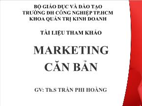 Tài liệu tham khảo marketing căn bản