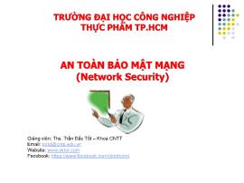 An toàn bảo mật mạng - Chương 3: Công nghệ Firewall