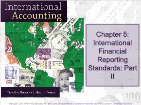 Bài giảng Kế toán, kiểm toán - Chapter 5: International financial reporting standards: part II