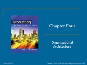 Bài giảng Kế toán, kiểm toán - Chapter four: Organizational architecture