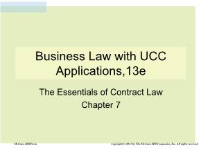 Bài giảng môn Quản trị kinh doanh - Chapter 7: Business law with ucc applications,13e