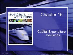 Kế toán, kiểm toán - Chapter 16: Capital expenditure decisions