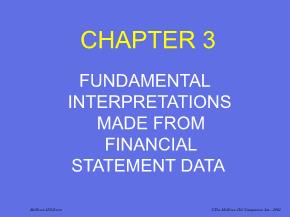 Kế toán, kiểm toán - Chapter 3: Fundamental interpretations made from financial statement data