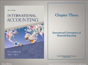 Kế toán, kiểm toán - Chapter three: International convergence of financial reporting