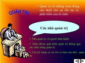 Kinh doanh marketing - Quản trị