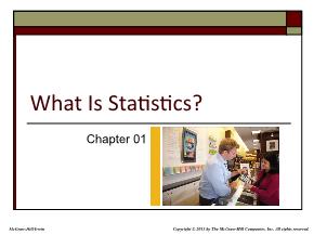 Kinh tế học - Chapter 01: What is statistics