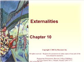 Kinh tế học - Chapter 10: Externalities