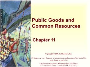 Kinh tế học - Chapter 11: Public goods and common resources