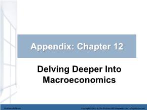 Kinh tế học - Chapter 12: Delving deeper into macroeconomics