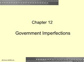 Kinh tế học - Chapter 12: Government imperfections