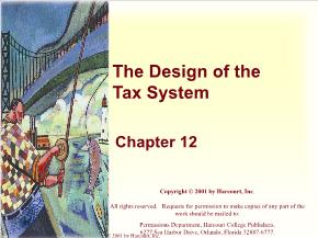 Kinh tế học - Chapter 12: The design of the tax system