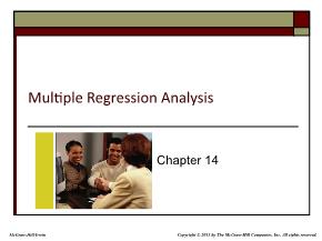 Kinh tế học - Chapter 14: Multiple regression analysis
