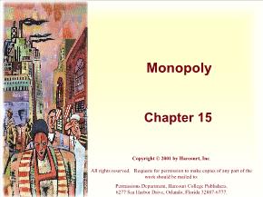 Kinh tế học - Chapter 15: Monopoly