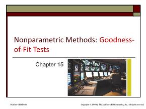 Kinh tế học - Chapter 15: Nonparametric methods: Goodness - Of - fit tests
