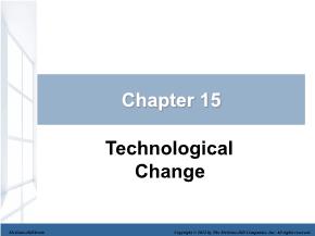 Kinh tế học - Chapter 15: Technological change