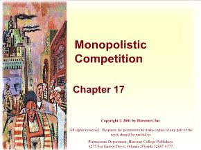 Kinh tế học - Chapter 17: Monopolistic competition