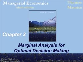 Kinh tế học - Chapter 3: Marginal analysis for optimal decision making