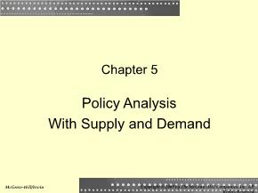 Kinh tế học - Chapter 5: Policy analysis with supply and demand