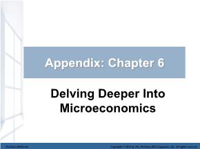 Kinh tế học - Chapter 6: Delving deeper into microeconomics