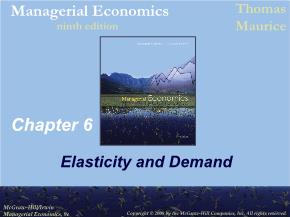 Kinh tế học - Chapter 6: Elasticity and demand