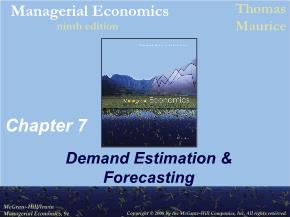 Kinh tế học - Chapter 7: Demand estimation & forecasting