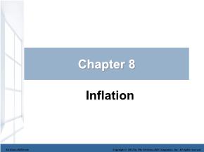 Kinh tế học - Chapter 8: Inflation