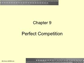 Kinh tế học - Chapter 9: Perfect competition