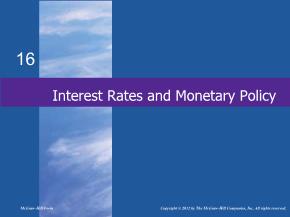 Kinh tế học - Interest rates and monetary policy