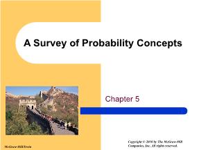 Kinh tế học - Kinh tế học - Chapter 5: A survey of probability concepts