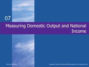 Kinh tế học - Measuring domestic output and national income