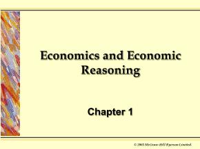 Kinh tế học vĩ mô - Chapter 1: Economics and economic reasoning