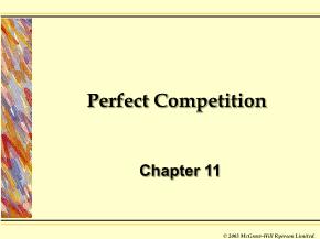 Kinh tế học vĩ mô - Chapter 11: Perfect competition