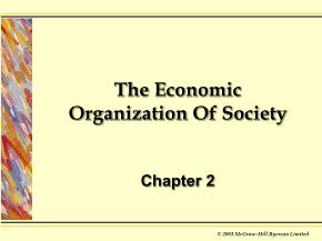 Kinh tế học vĩ mô - Chapter 2: The economic organization of society