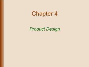 Marketing dịch vụ - Chapter 4: Product design